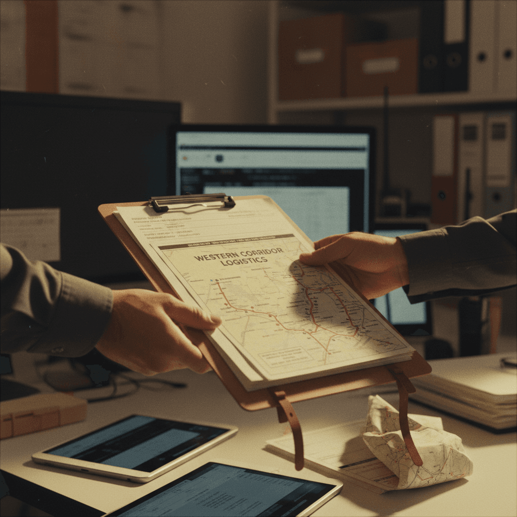 Freight coordination with shipping documents and route planning